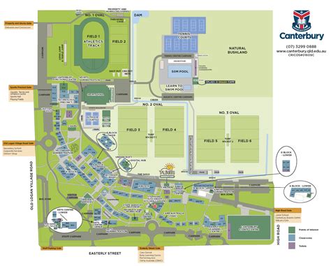 canterbury college map
